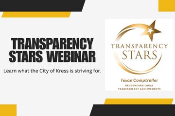 Transparency Stars Webinar Video On Youtube by the Texas Comptroller of Public Accounts